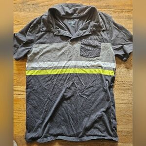 Cat & Jack Dark Gray Shirt Sleeve Polo